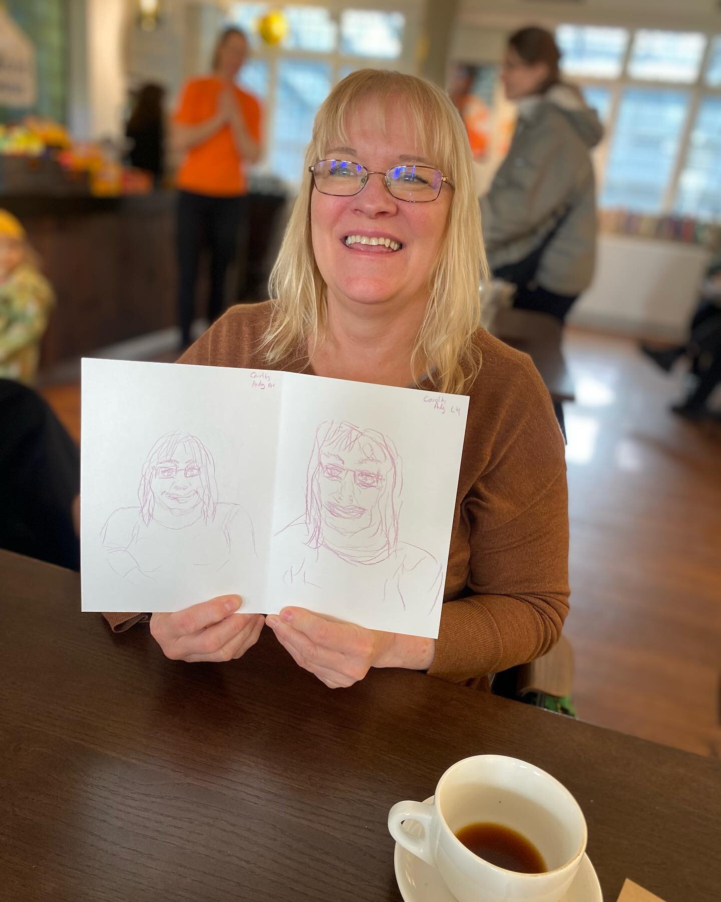 Great to see Carol (and the gang!) back at Art Club yesterday! There are only 3 more sessions before we take a break for easter-come down if you can! Wednesdays 1030-12ish. Free and open to all aged 18+ 
😃✏️☕️
Link in bio to book your spot!
🙌🙌🙌
#