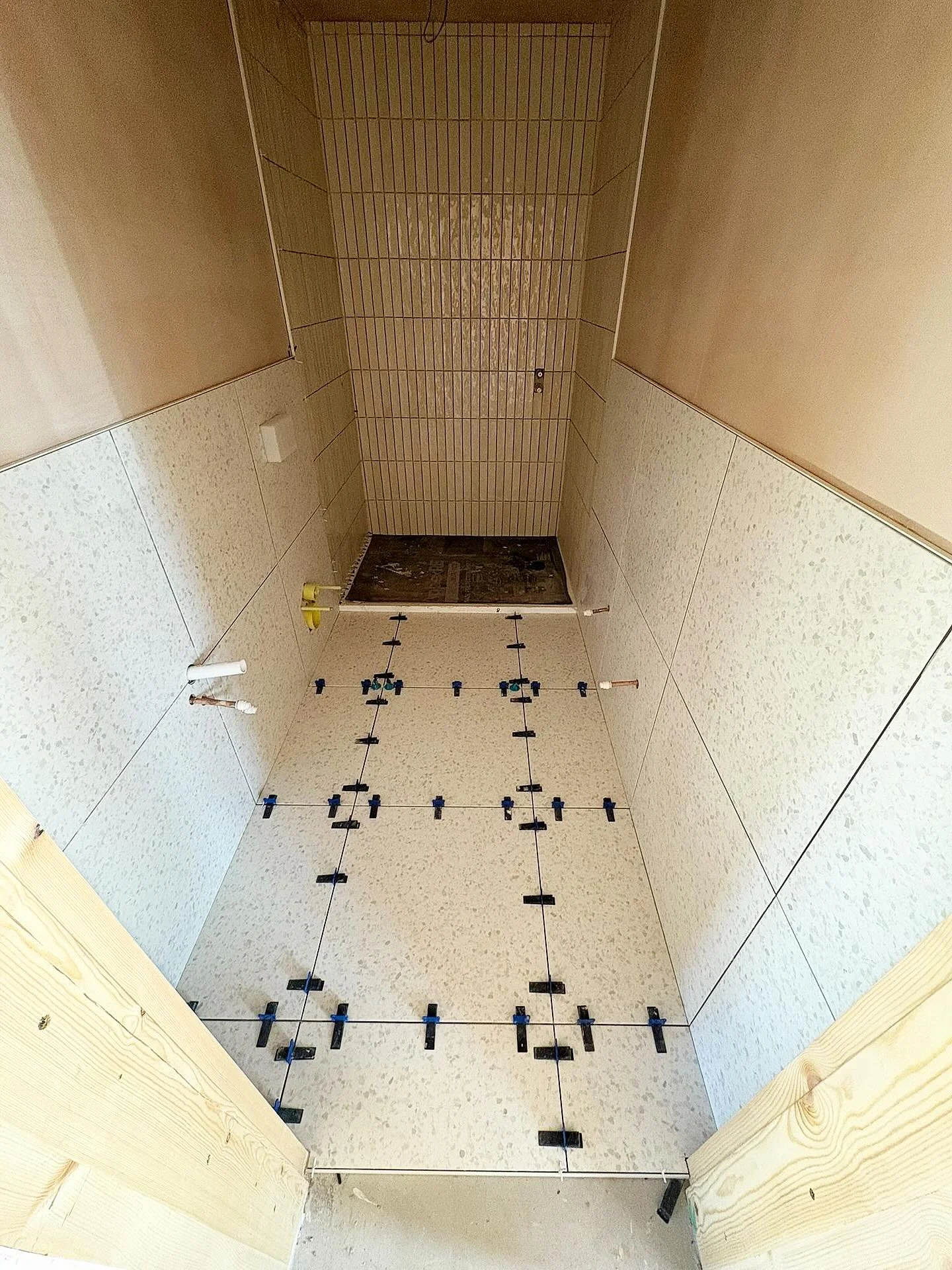 Bathroom 2 nearing completion for @____beespace  #tiler #tiles #tileswork #nottinghamtiler