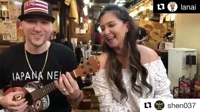 Triple repost. Mahalo @shen037 @lanai @jennifersumireofficial for the Hawaii music vibes in Japan #IAPANANEI #deftechshen #Repost @shen037 with @get_repost
・・・
#Repost @lanai 
I love these guys @shen037 @deftech @jennifersumireofficial mahalo for bei