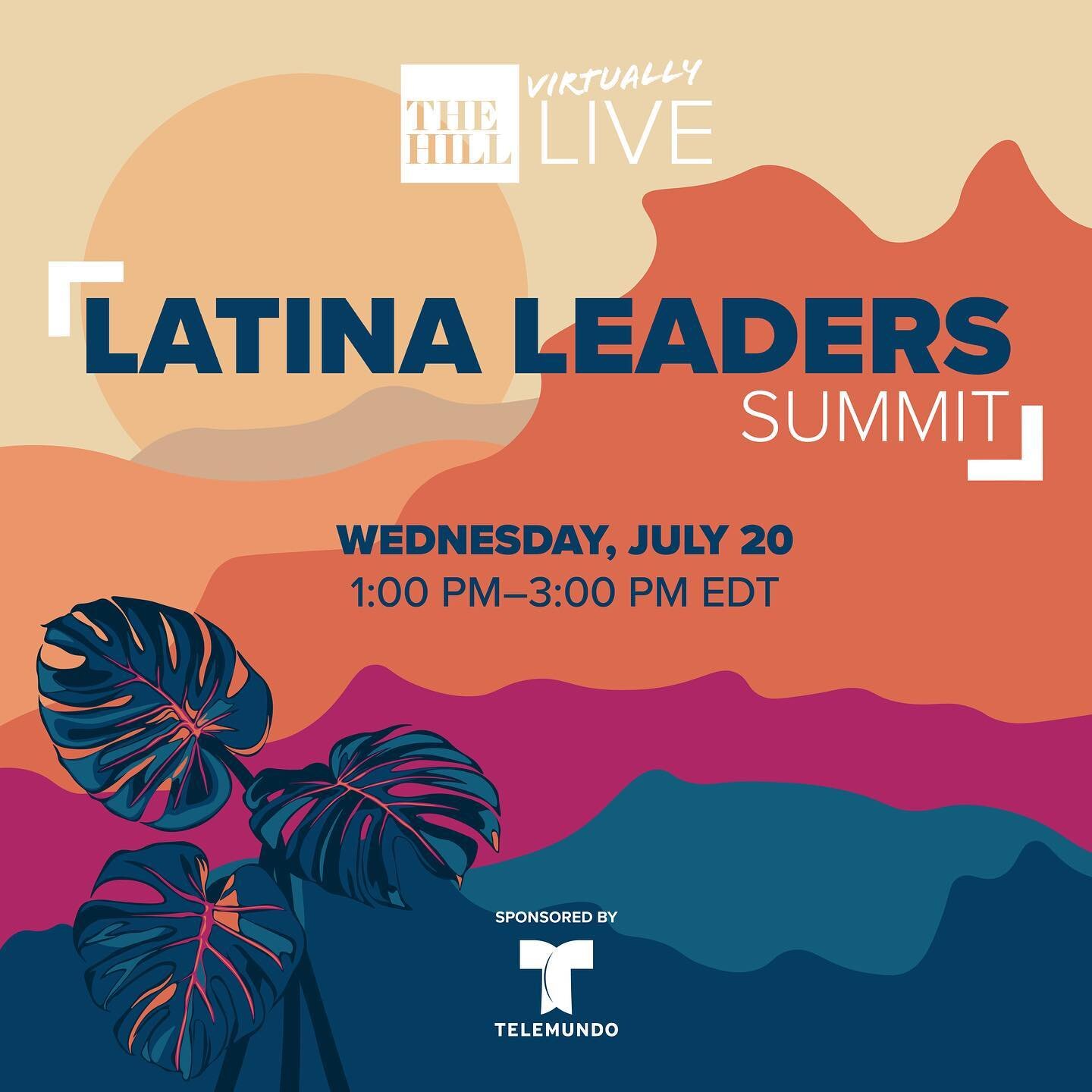 Event graphic concept // Illustration &amp; Design for the upcoming Latina Leader&rsquo;s Summit hosted by The Hill Virtually Live!