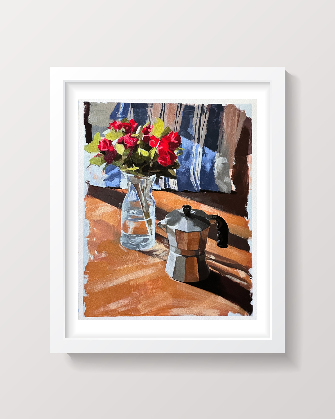 "Moka and Roses" Art Print
