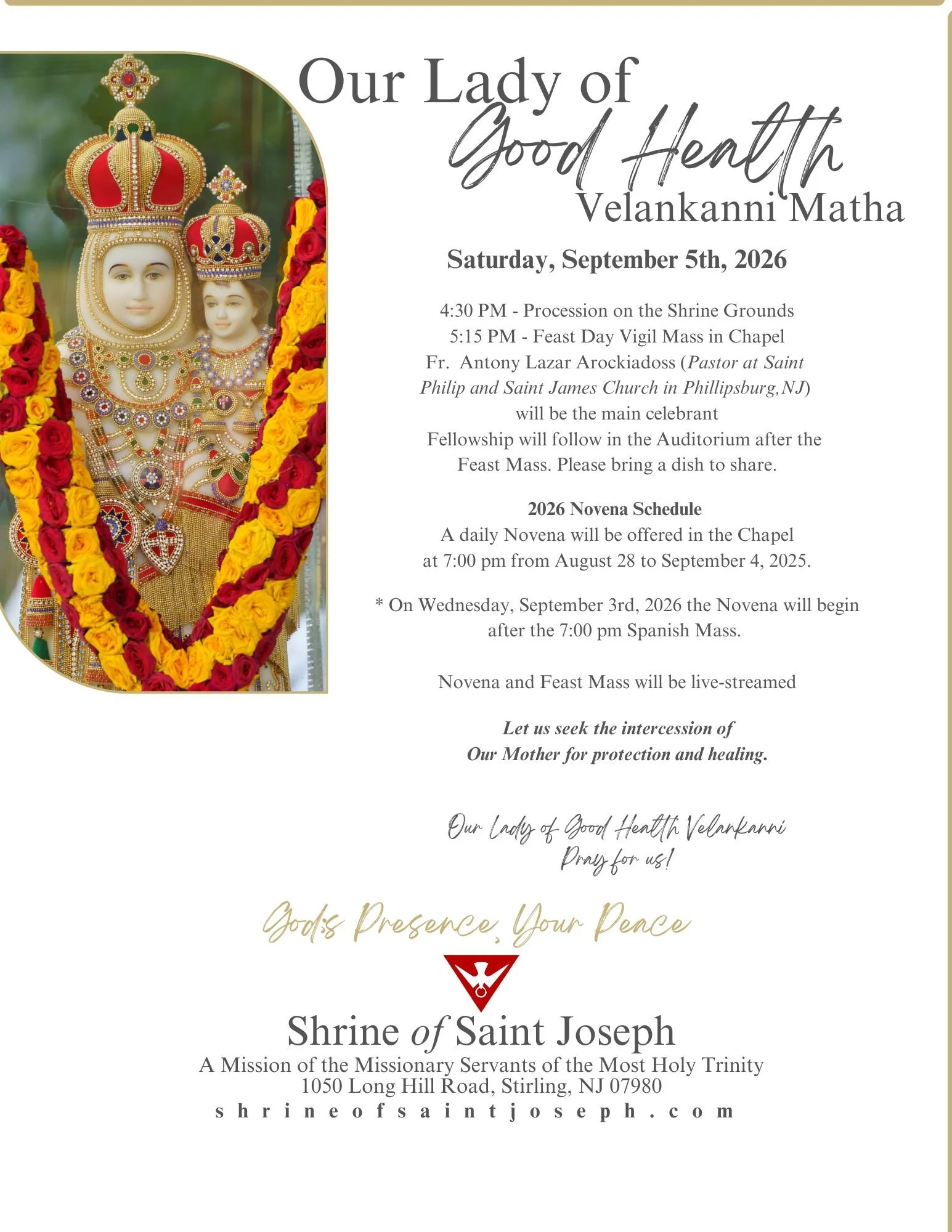 Mass Our Lady of Good Health - Velankanni Matha/Procession /Feast Day Vigil Mass