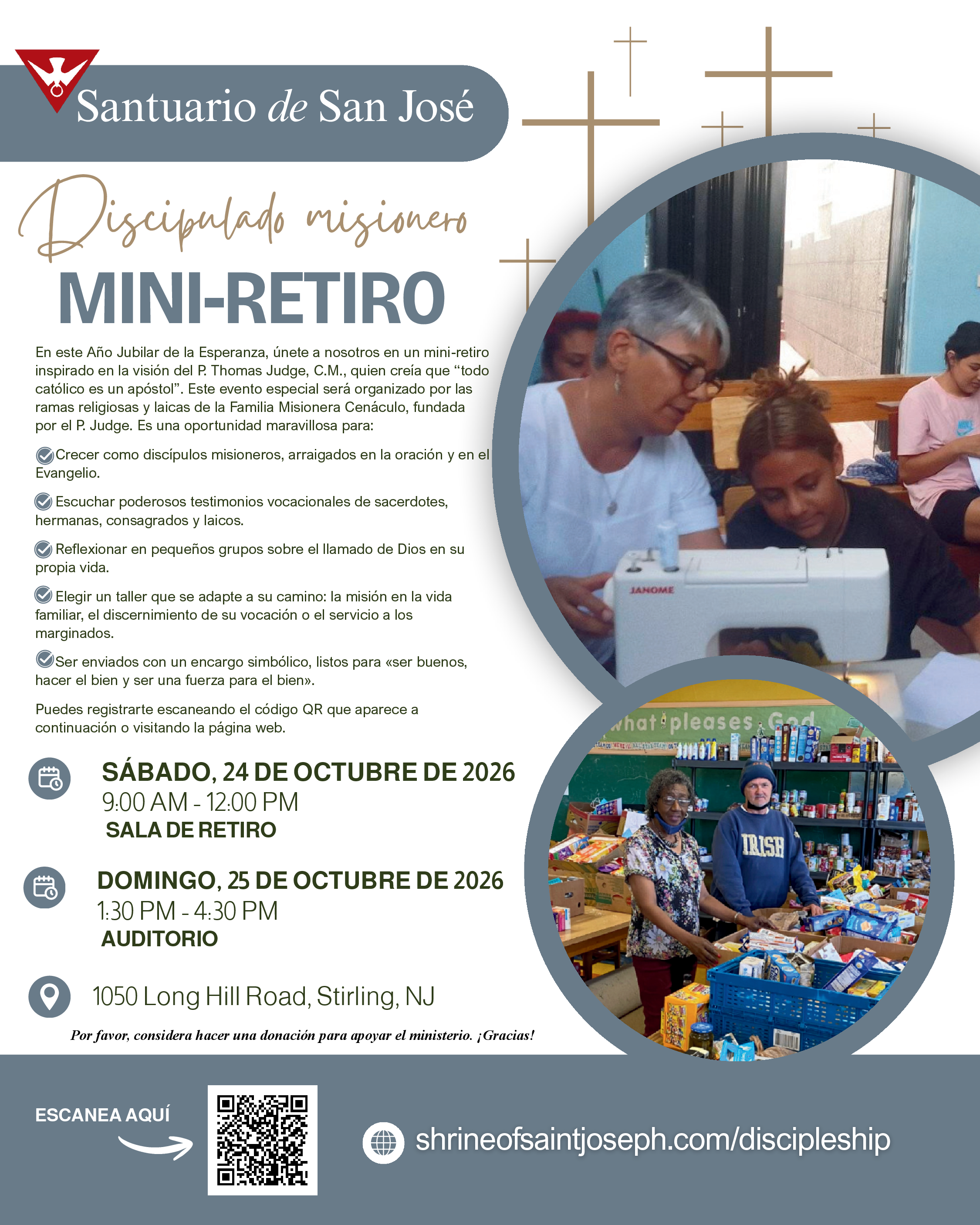 Mini retiro sobre el discipulado misionero (bilingüe)