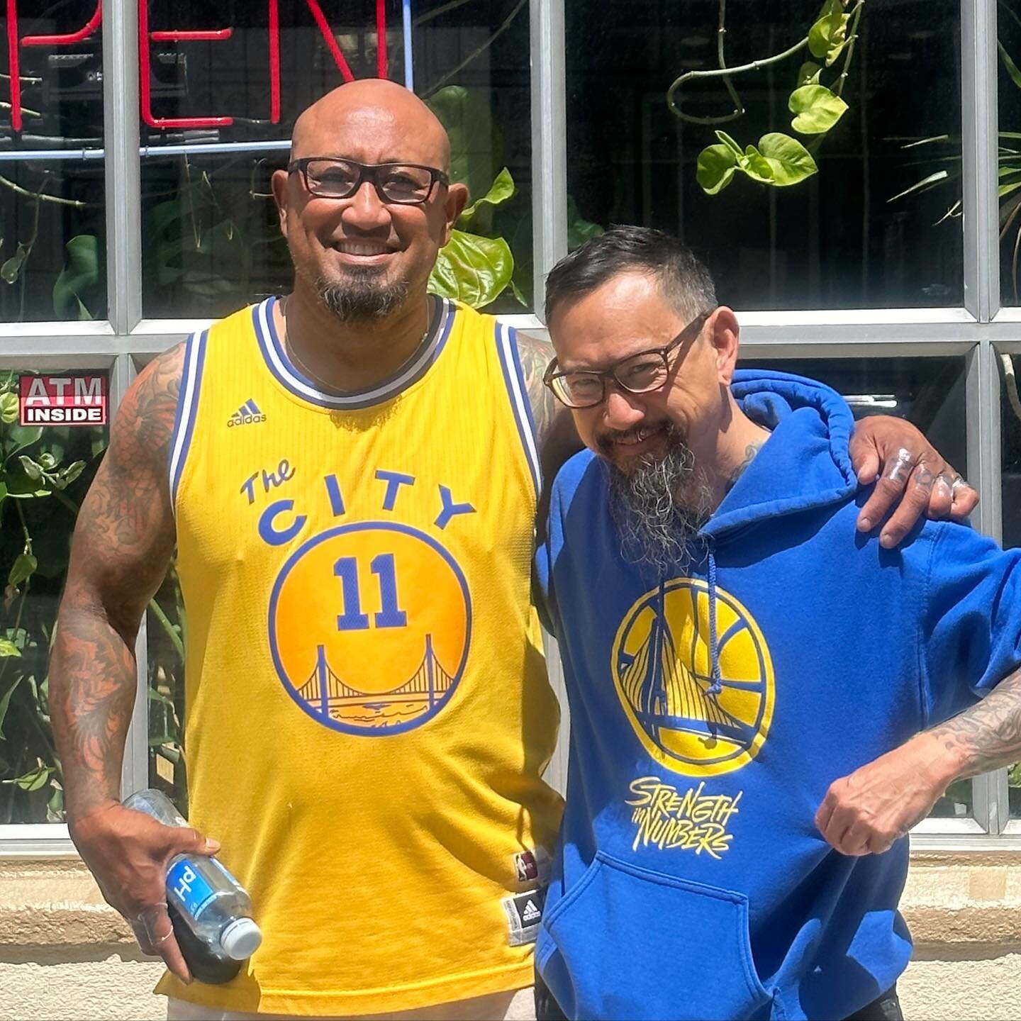 Thanks for stopping by from #sacramento to rep the #warriors #oakland #tattoos