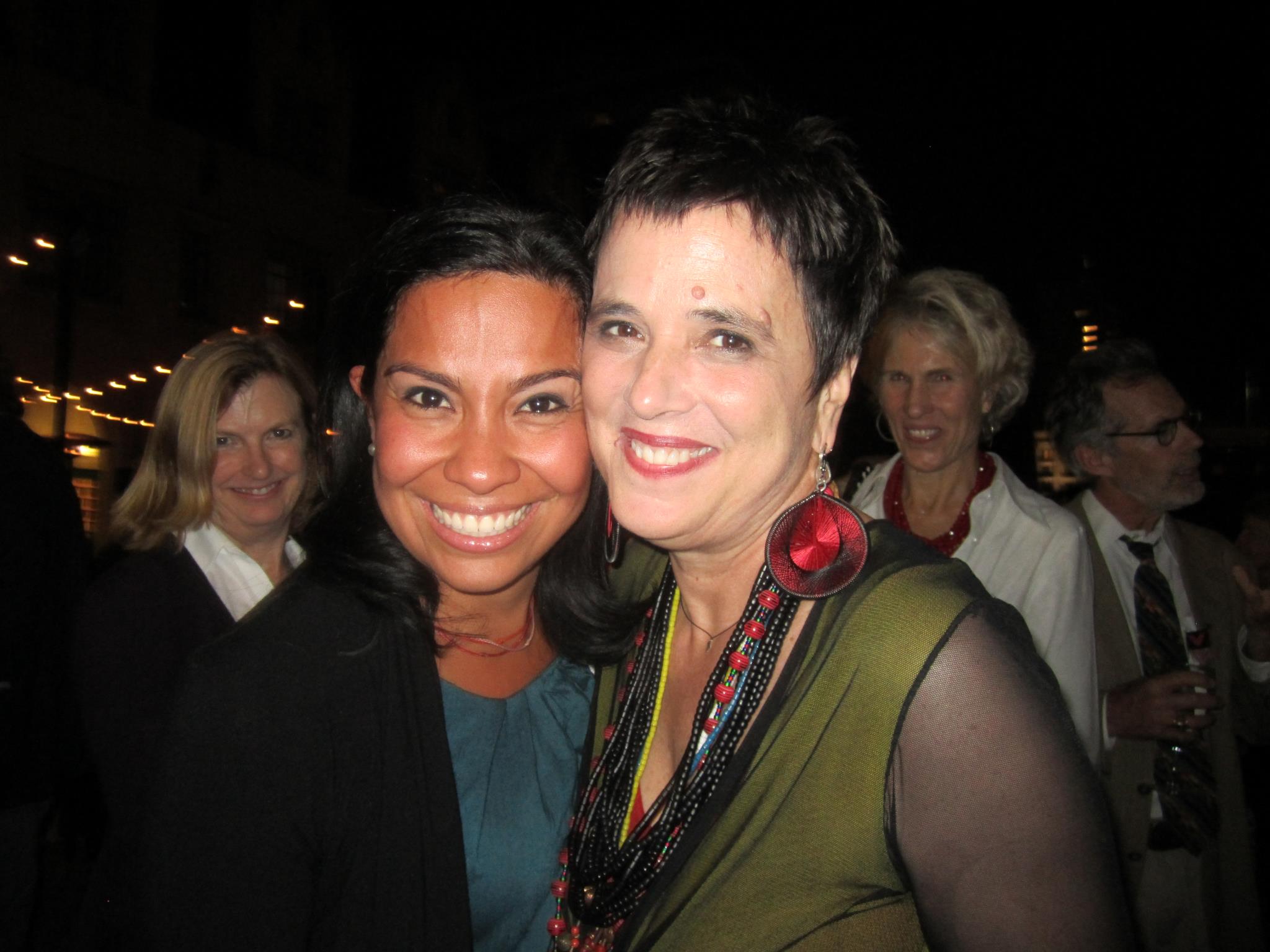 Eve Ensler and I, San Francisco Grace Cathedral. So amazing to finally meet her in person!