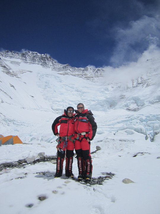 Pam and I at Camp 2 Everest