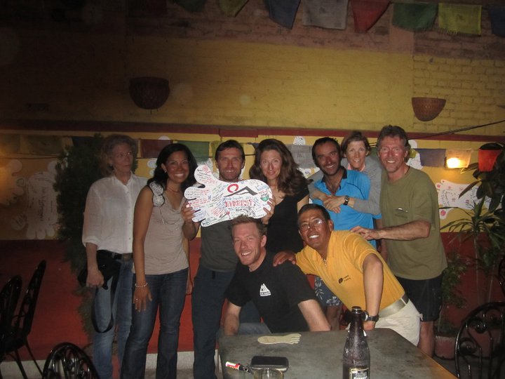 Back in Kathmandu with the Team Post Climb