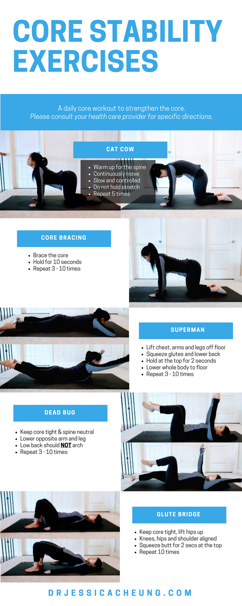 Weekly Health Tip: Core Stability Exercises - Back In Action Medical Center