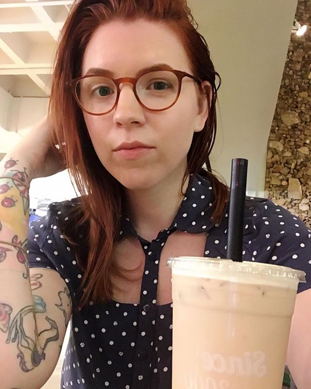 You guys, I survived my first full day as a new ucla student 🤓🐻 Treating myself to some boba, cause #selfcare 🍵 Also, I'm pretty sure I'm one of the *very* few people with visible sleeve tattoos on campus.... Which is super weird because normally 