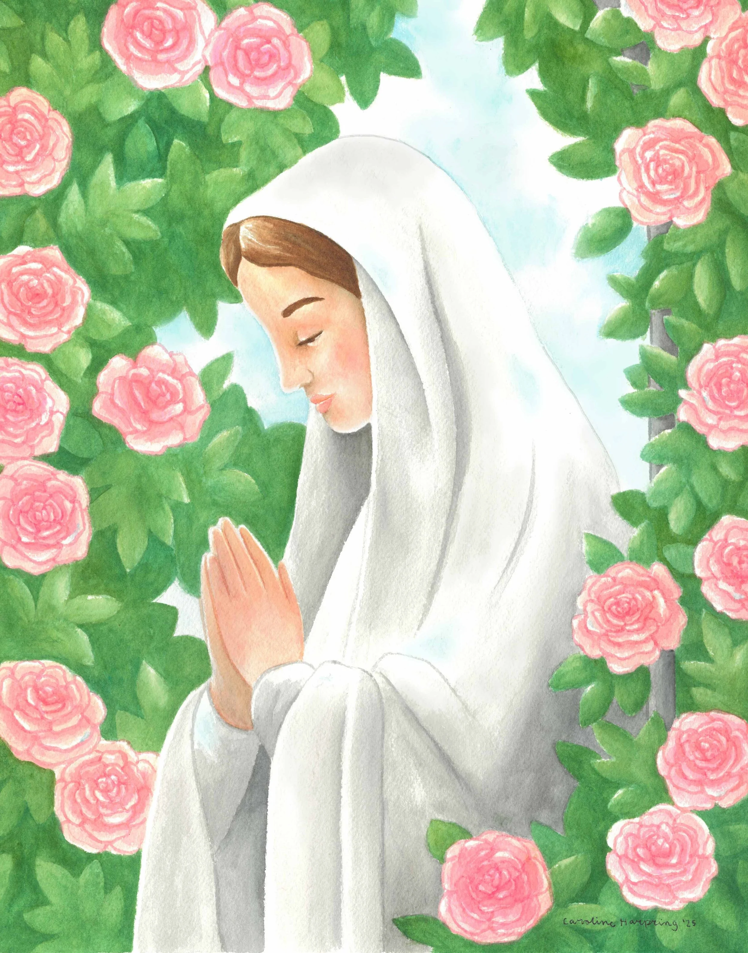 Mary Among the Roses