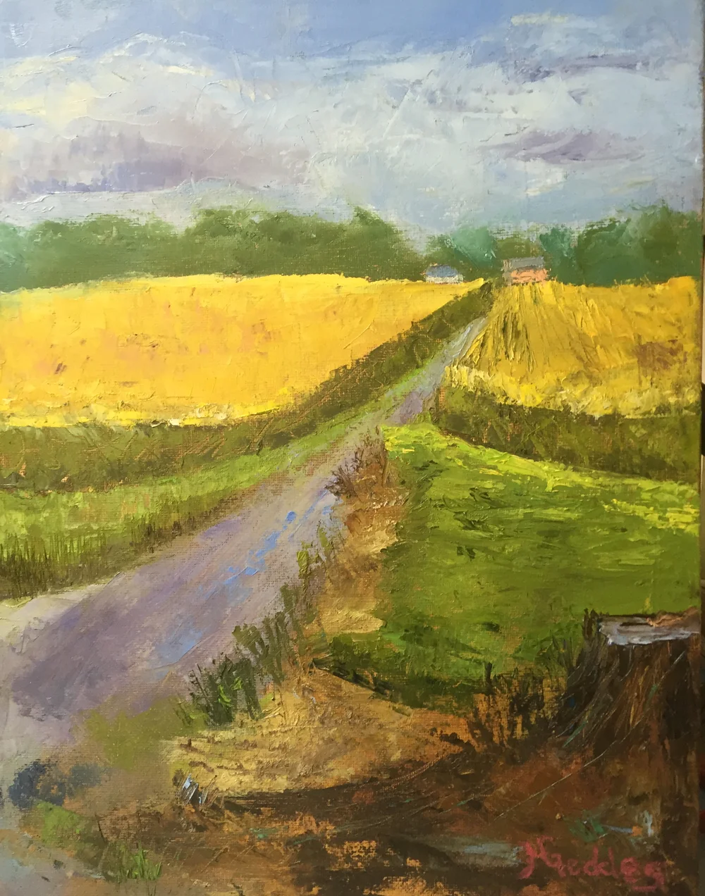 Kent County Farm (Studio/ Pallet Knife