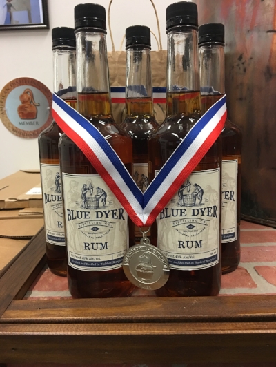 WE WOULD LIKE TO EXTEND OUR SINCERE AND OVERWHELMING GRATITUDE TO THE GOOD FOLKS OF THE 2017 AMERICAN DISTILLING INSTITUTE JUDGING OF CRAFT SPIRITS FOR AWARDING US WITH THE SILVER MEDAL FOR HAND CRAFTED AGED RUM. WE'D ALSO LIKE TO THANK EACH AND EVERY ONE OF OUR CUSTOMERS WHO CONTINUE TO SUPPORT US. WE COULD NOT HAVE DONE THIS WITHOUT YOU. WE PROMISE TO CONTINUE TO DELIVER HIGH QUALITY SPIRITS