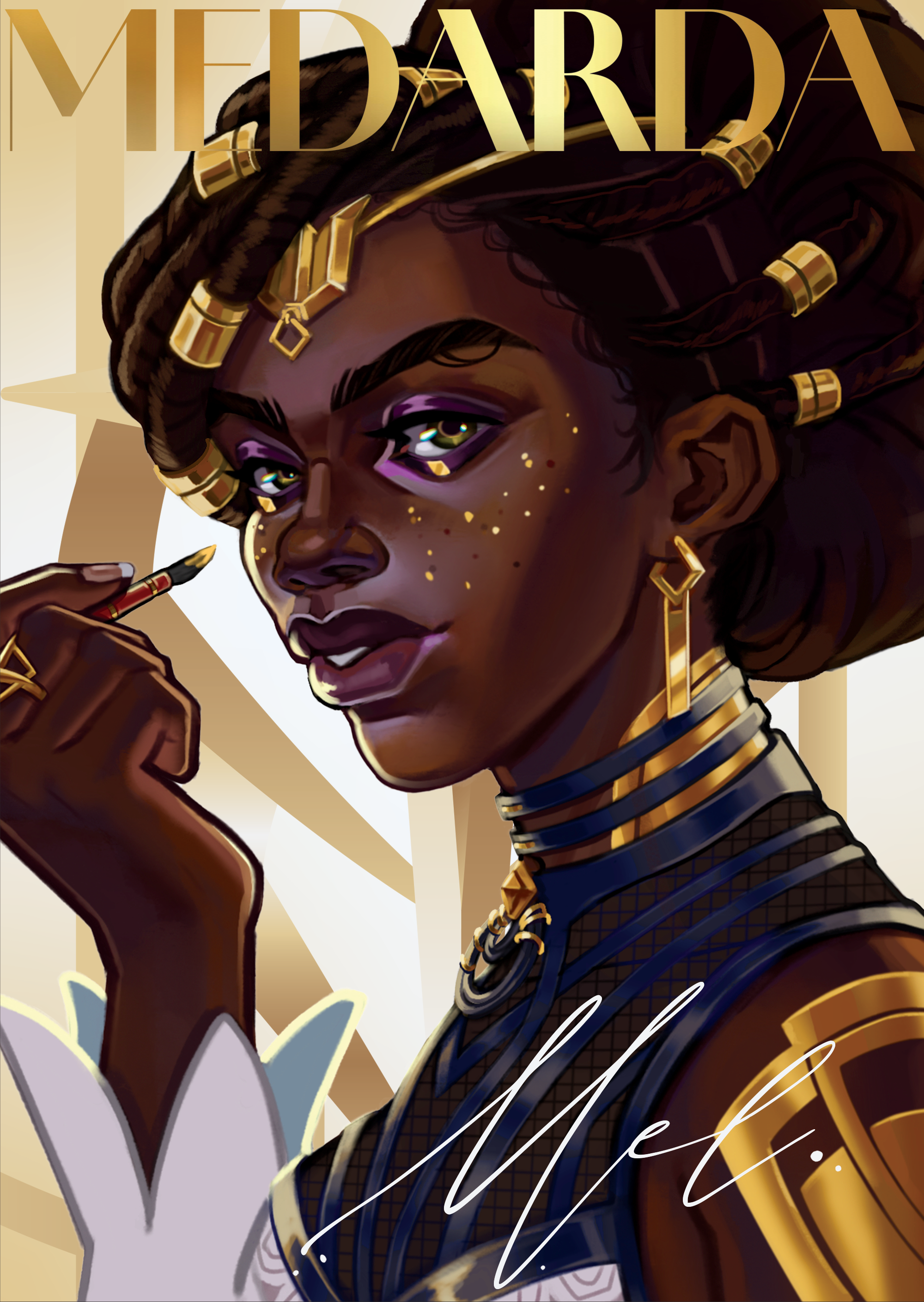  digital illustration for  Stella Aurea: A Mel Medarda Fanzine‍ , 2025 