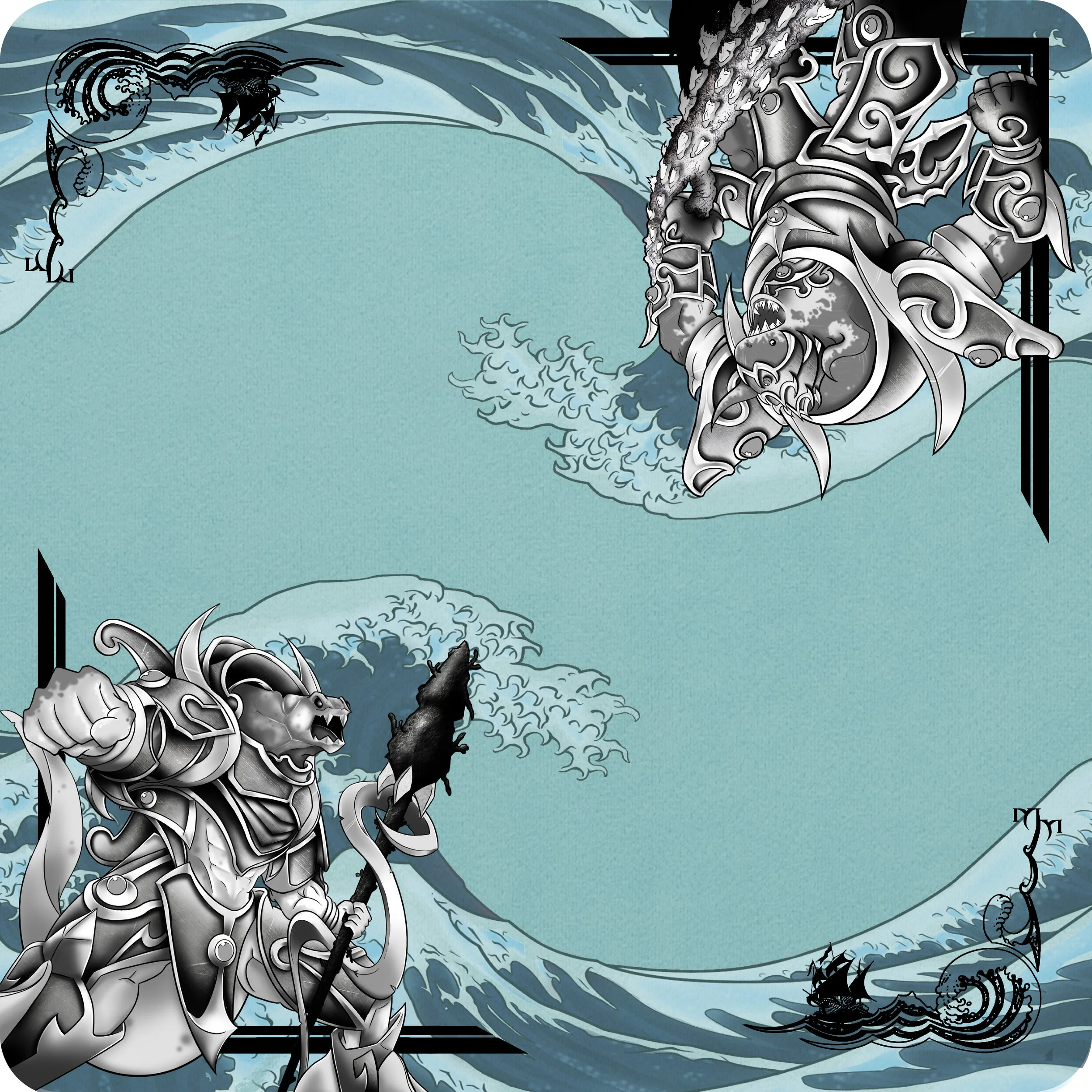 Two Player "Brave Adventurer" Cloth Playmat — MetaMats