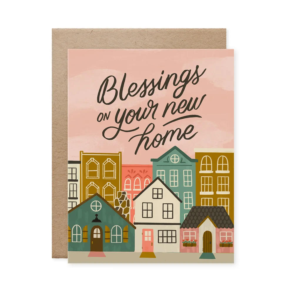 Blessings On Your New Home Housewarming Card — Naomi Paper Co. blessings-on-your-new-home-housewarming-card-naomi-paper-co