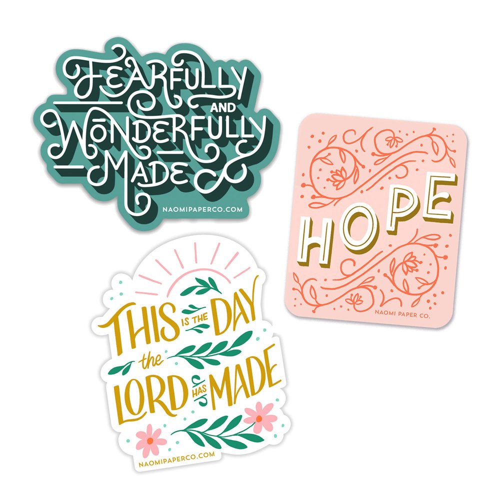 Bible Verse Sticker Pack — Naomi Paper Co.