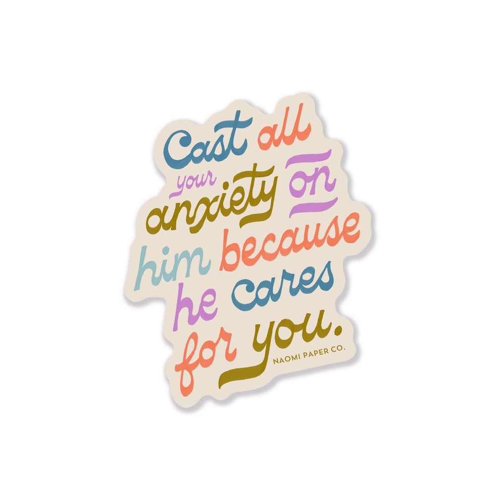 God is With You Bible Verse Sticker — Naomi Paper Co.
