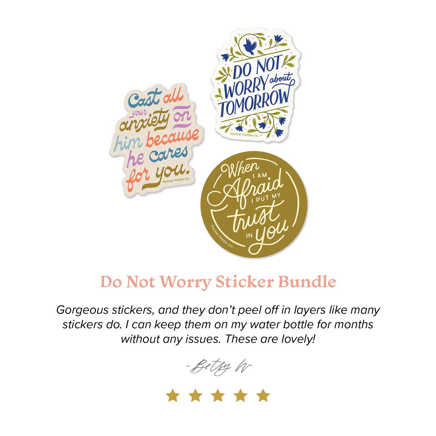 Bible Verse Sticker Pack — Naomi Paper Co.