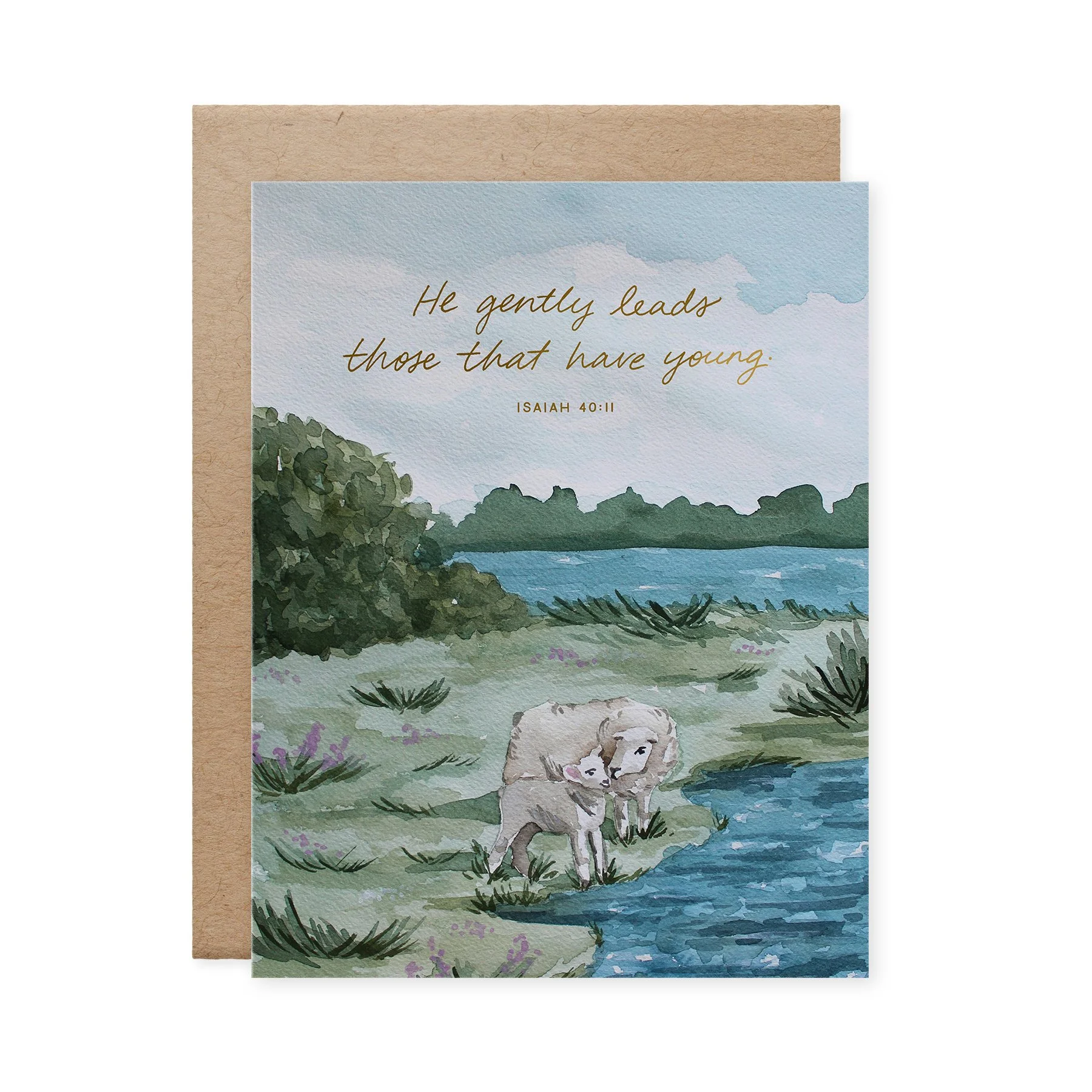 He Gently Leads Those That Have Young Motherhood Card