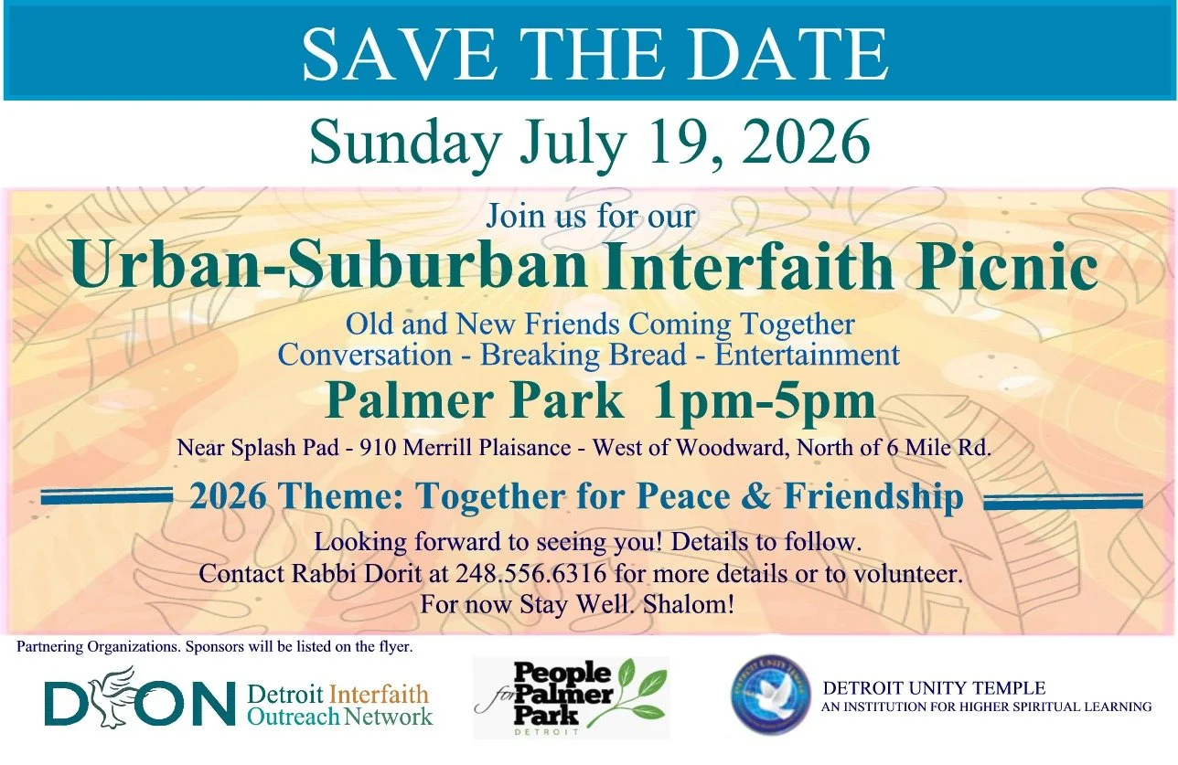 2026 Suburban-Urban Interfaith Unity Picnic