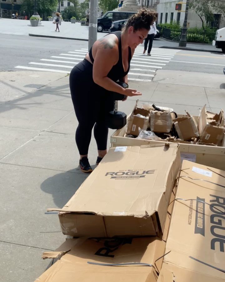 Unloading the bad &ldquo;big ass dumbbells&rdquo; on a busy street in Brooklyn makes for a really interesting day.  Let&rsquo;s just say people are still shocked when they see women picking up the big weights. So here&rsquo;s to more women lifting we