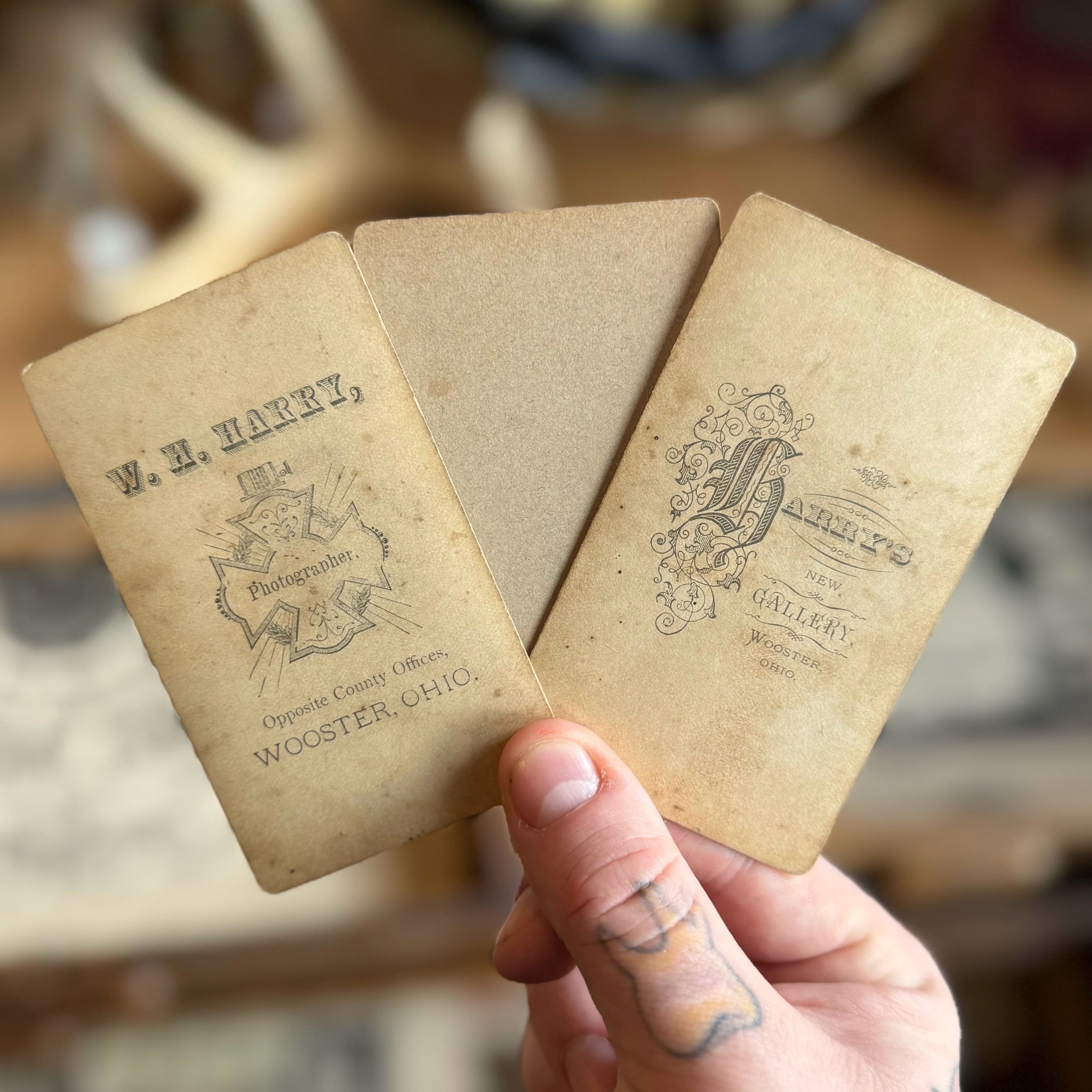 Set Of 3 Antique Cabinet Cards — Cleveland Curiosities