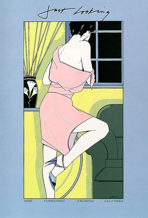 Patrick Nagel, Just Looking 8 Color Serigraph, 1978