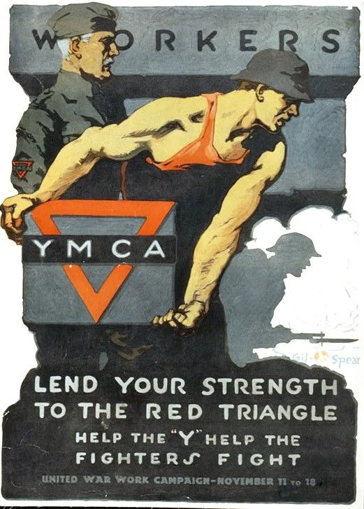 "YMCA Lend Your Strength" by Gil Spears 1918