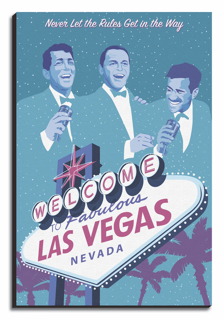 BUY 2 GET ANY 2 FREE THE RAT PACK LAS VEGAS SINATRA POSTER ART PRINT A4 A3