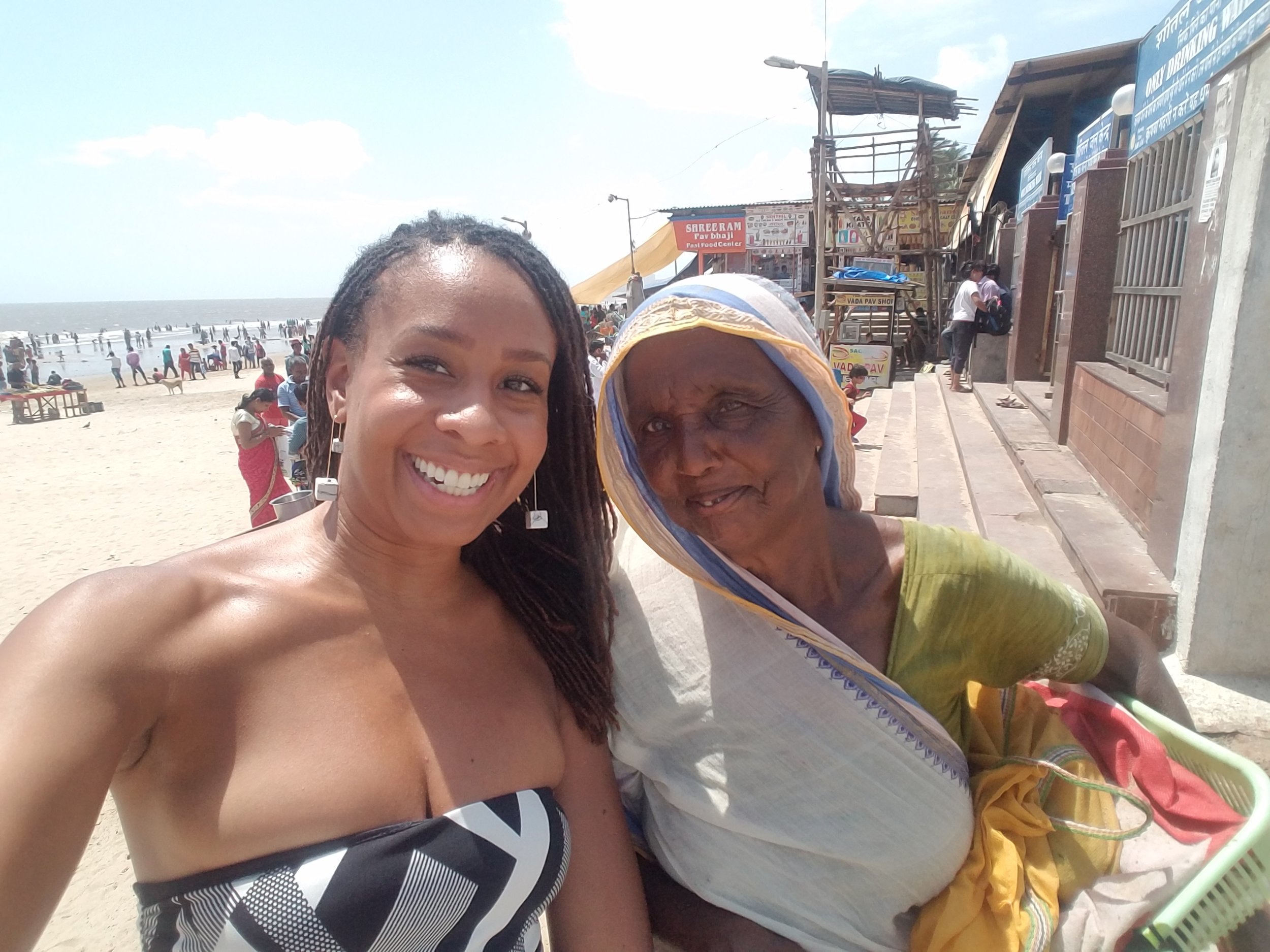Once again, caught taking a quick selfie, and this beautiful woman just walks over and leans in with me. Hey mama. We see you.