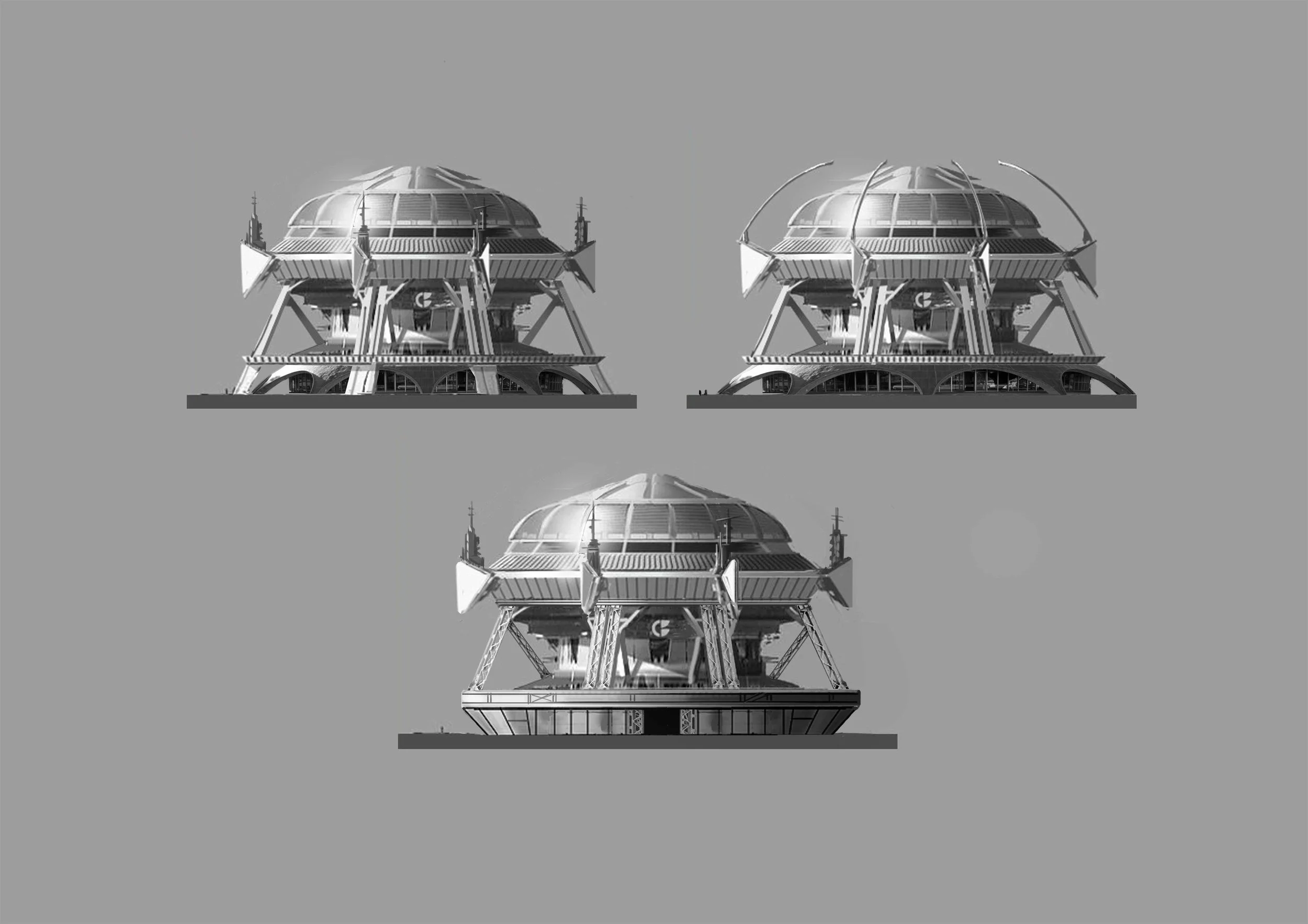 Clovis Bray dome iterations (collab with Steven Olds)