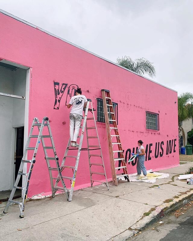 Today we&rsquo;re participating in the National Arts Drive ~ where hundreds of artists in the US, Canada &amp; Mexico will be showcasing street-facing works between the hours of 1-4pm PST. We are creating a mural on our back wall at 1287 S Citrus Ave