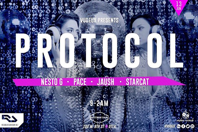 ๐๐ถThursday 6/13 // Vudeux presents #Protocol @patternbar // DJs Pace, Nesto G, Jaush, and Starcat // 100 w 9th St // 9-2am // House music all night long! ๐ถ
.
.
.
#housemusic #deeptech #techno #residentadvisor #housemusiclovers #techhouse #deephouse #progressivehouse #electronicmusic #dancemusic #clubmusic #nightclub #la #losangeles #dj #producers #lanightlife #laparties