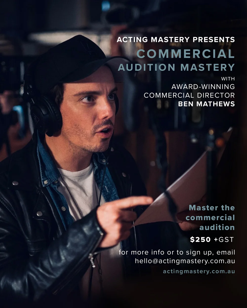Commercial Audition Mastery Acting Mastery Sydney Drama School