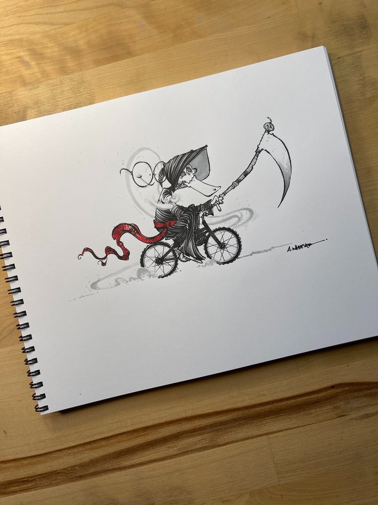 Grim and Kevin Original Sketchbook Art--8x10 — Anthony Wheeler Art