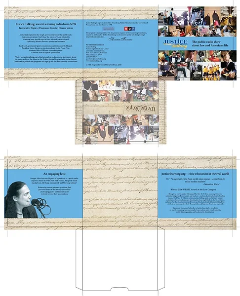 Justice Talking CD packaging, Annenberg Public Policy Center, University of Pennsylvania