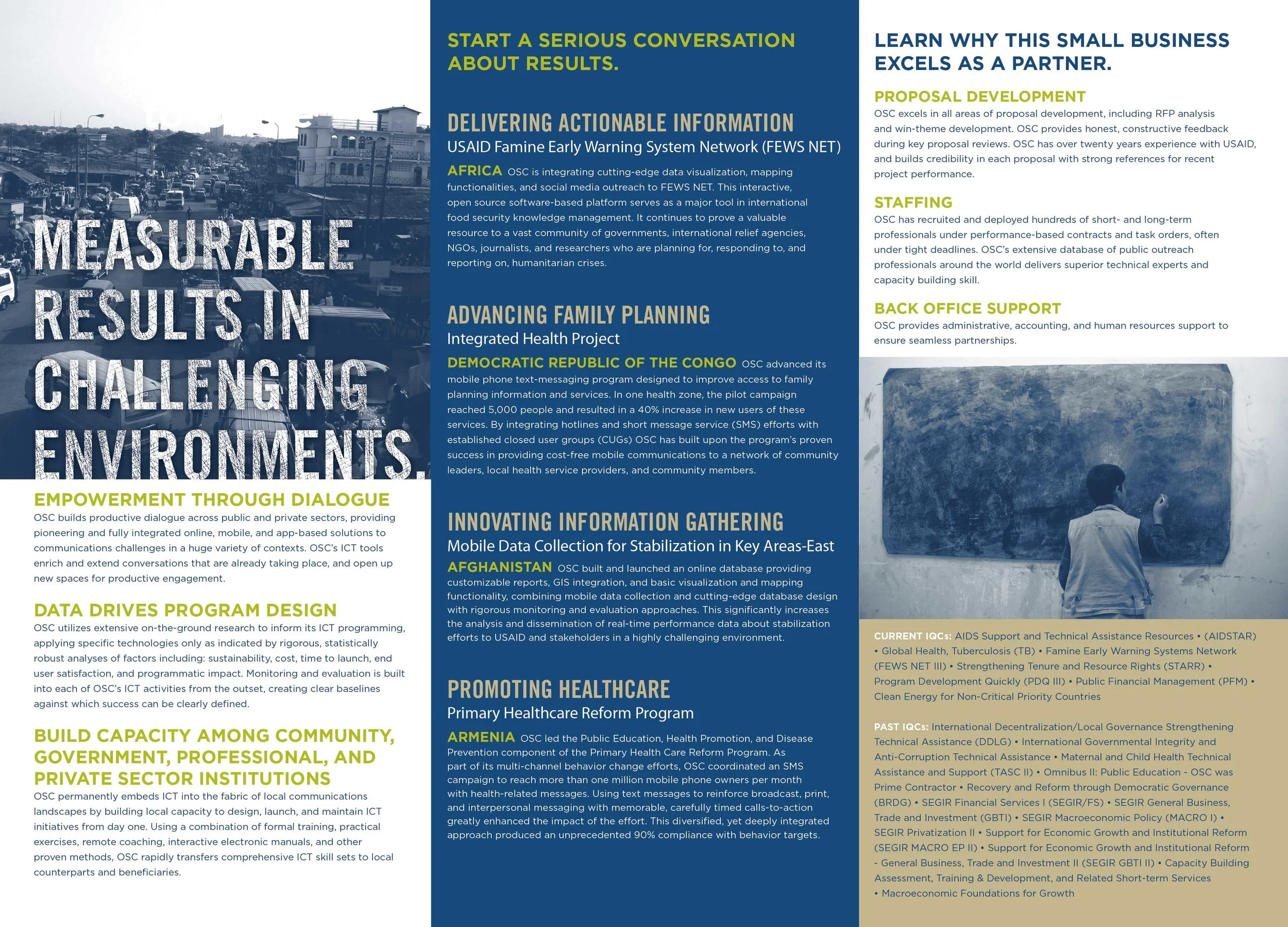 Trifold Brochure, OSC