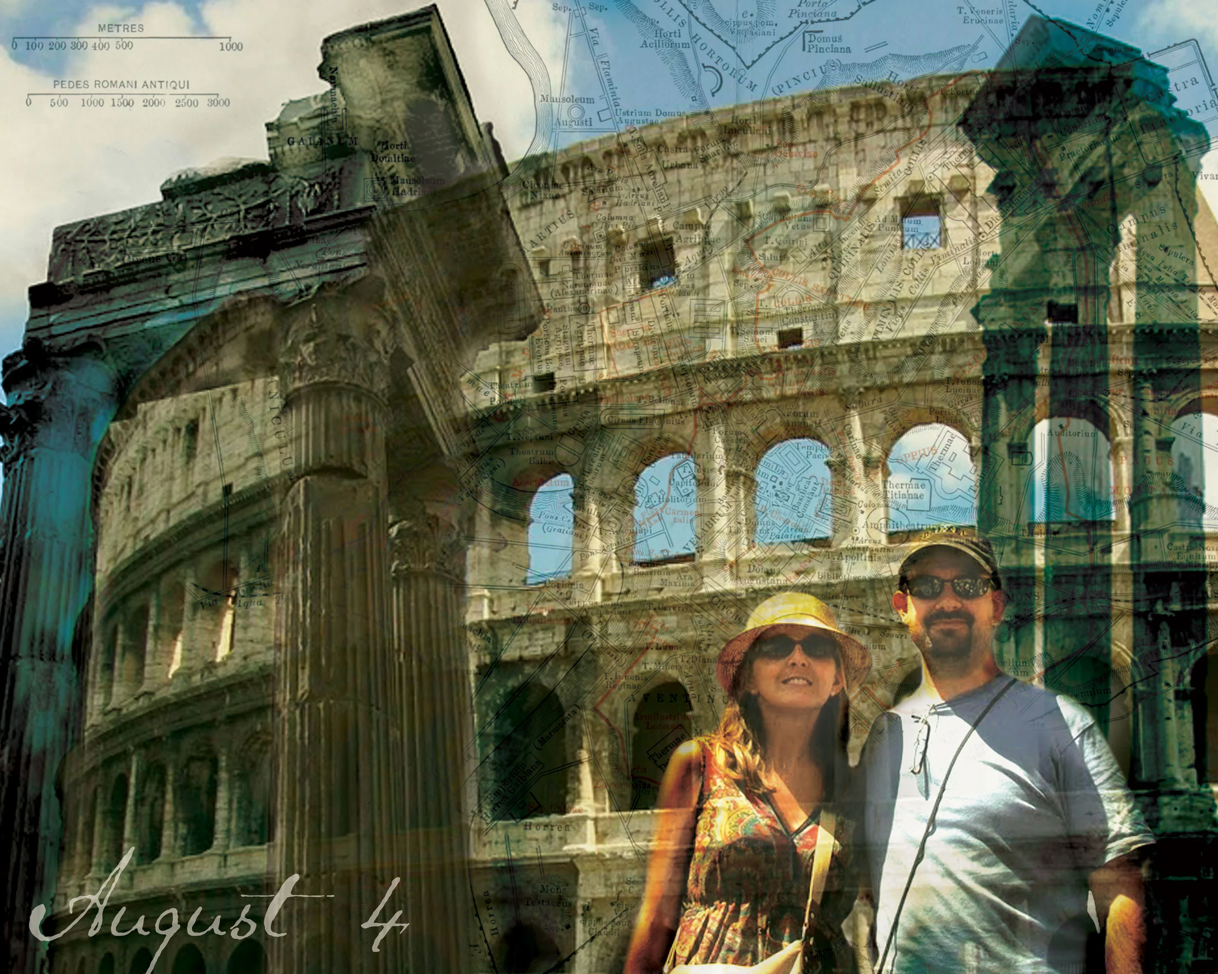 Vacation/anniversary collage