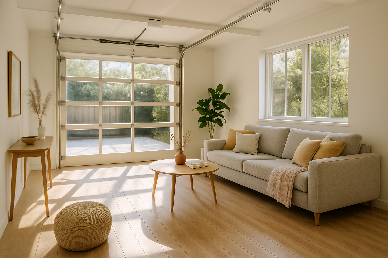 Transform Your Garage into a Comfortable New Living Area