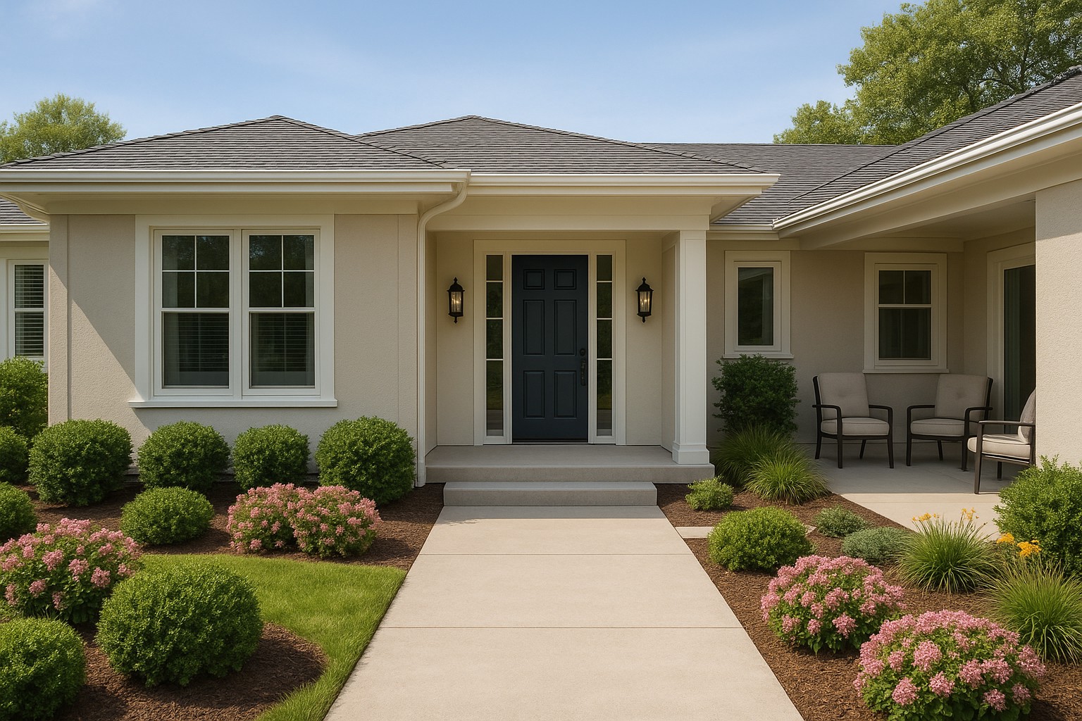 Remodeled bathroom for baby boomers with walk-in shower, safety features, and modern finishes.