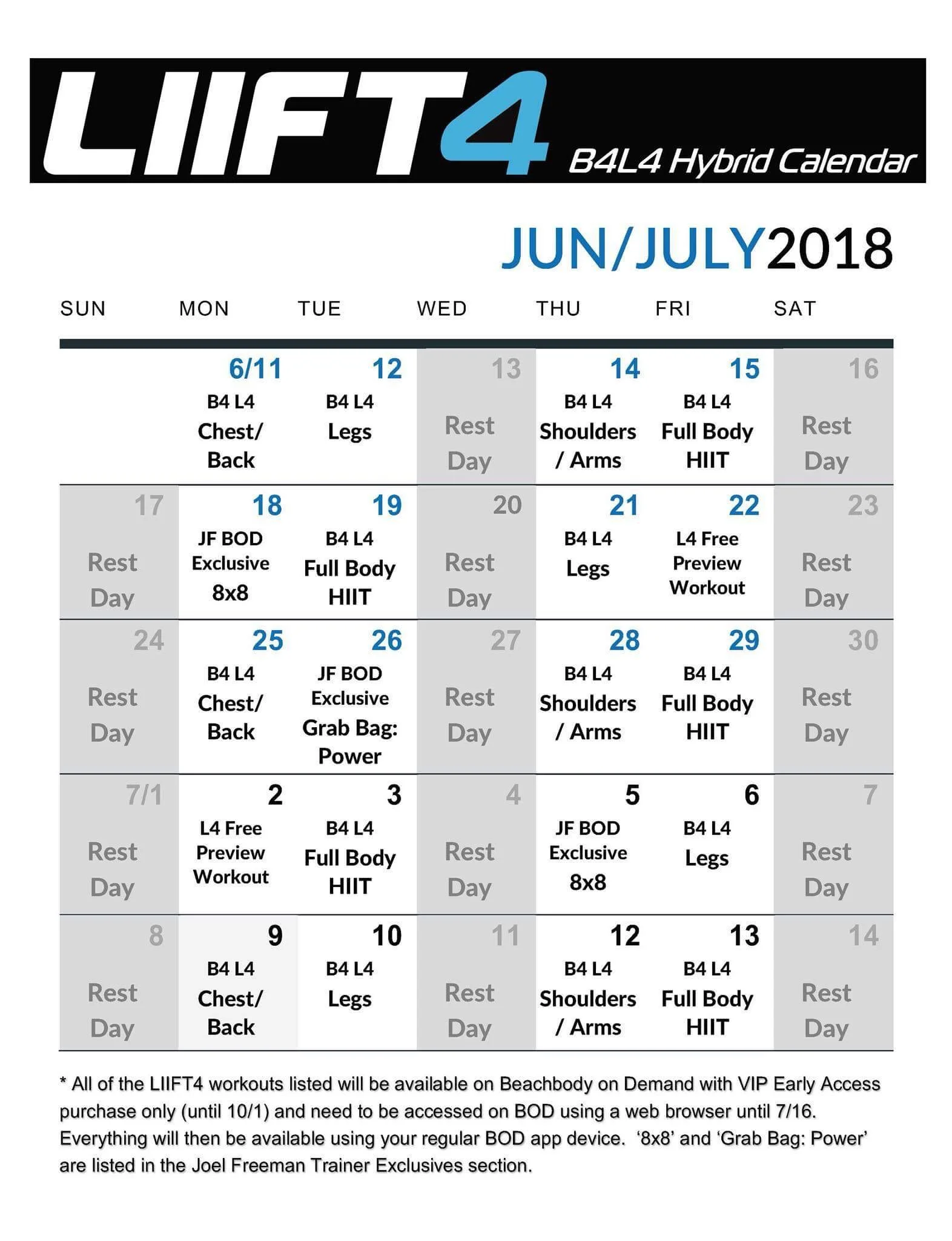 LIIFT4 Hybrid Calendar!!! — Eat.Sweat.Pray. Fitness