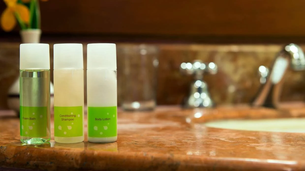 Washout: From 2023 California will ban hotel toiletries like these, which in most cases are thrown out after being used once.