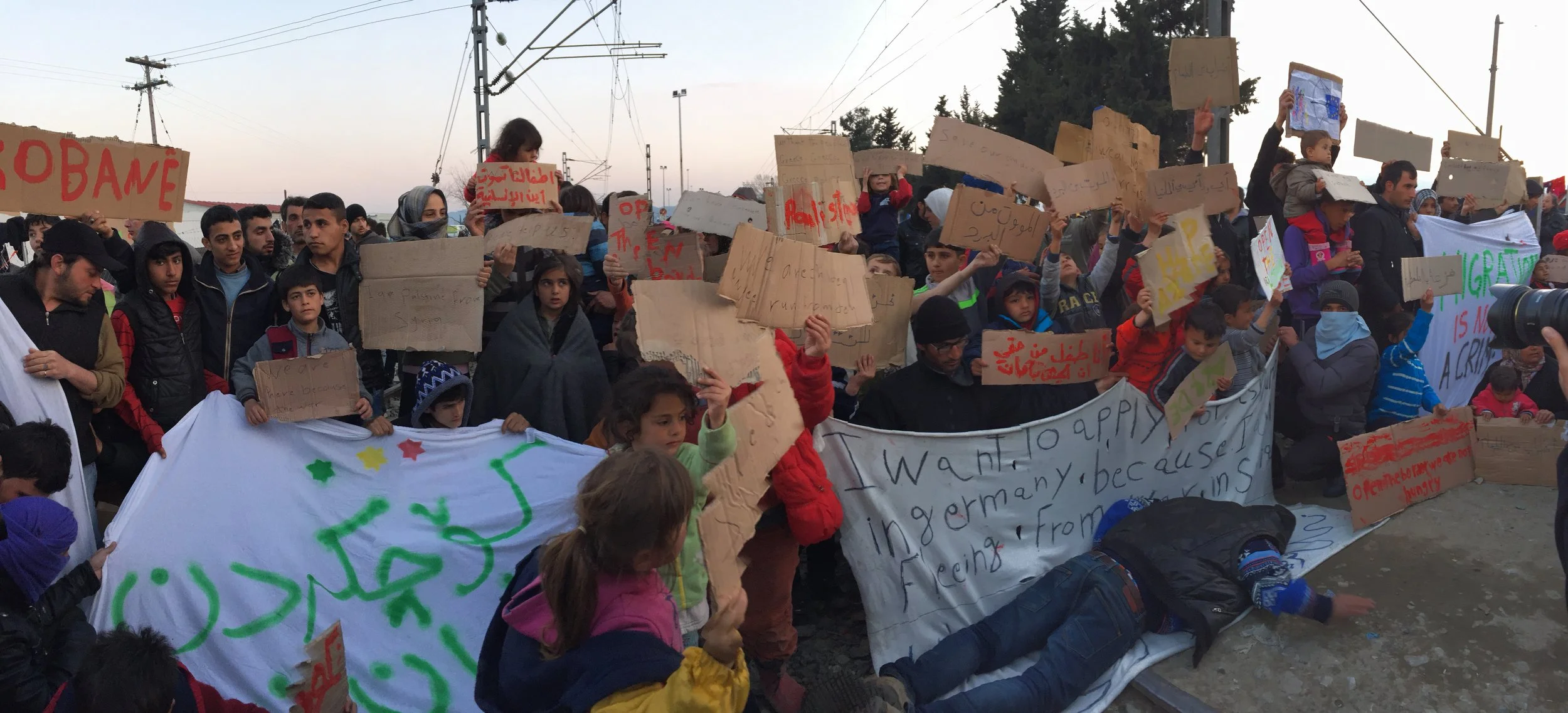  Idomeni camp- Greek/Macedonian border  2016 