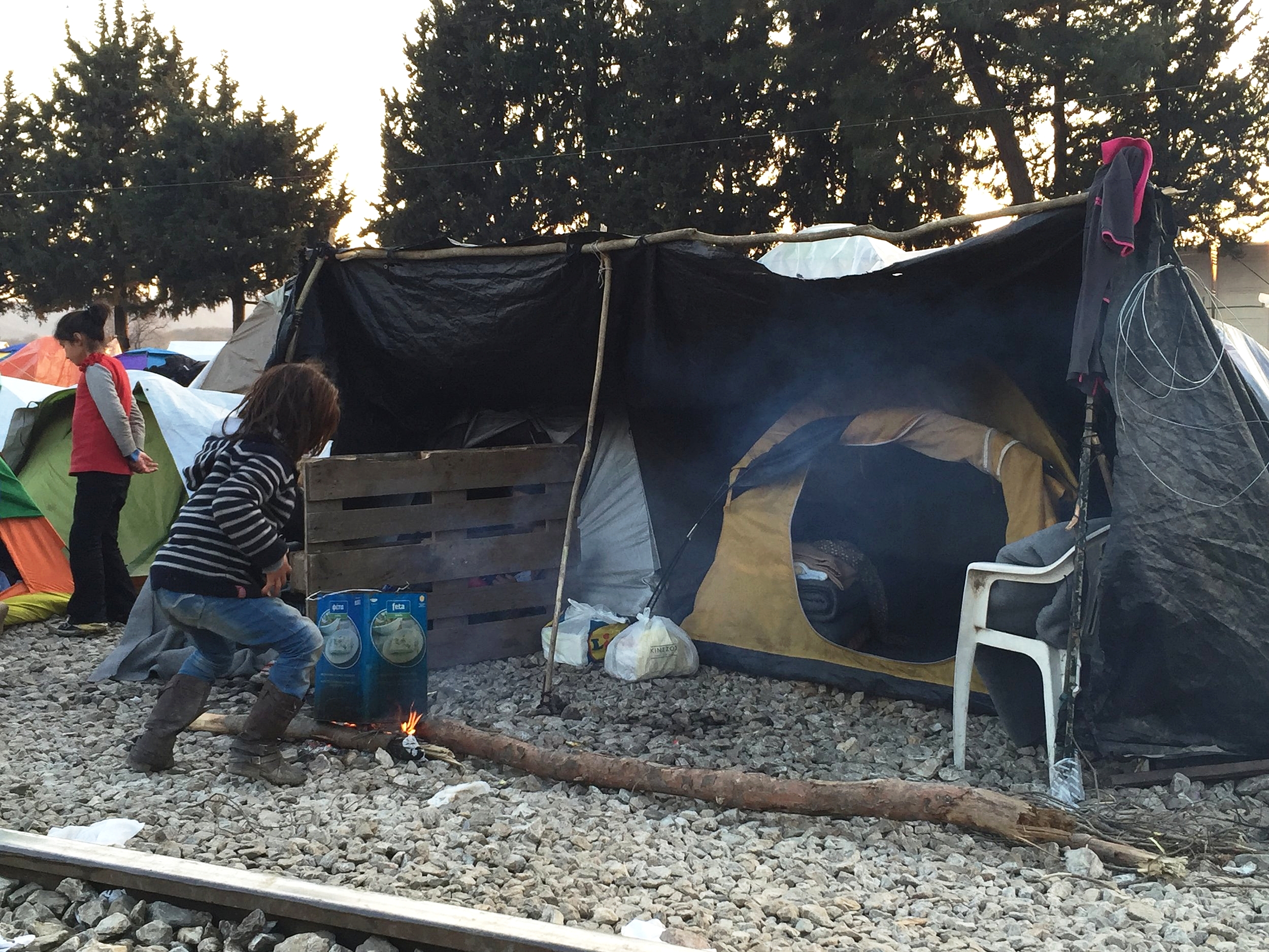  Idomeni camp- Greek/Macedonian border  2016 