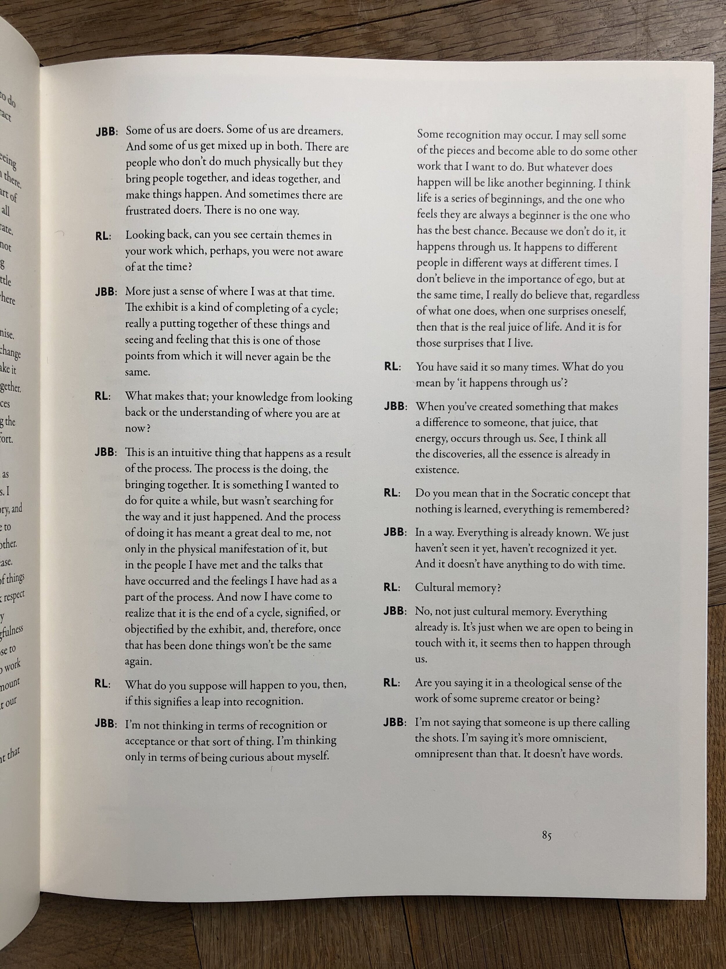 An Interview with JB Blunk by Rita Lawrence, 1978, from "JB Blunk," Edited by Mariah Nielson and Abake (Copy) (Copy)
