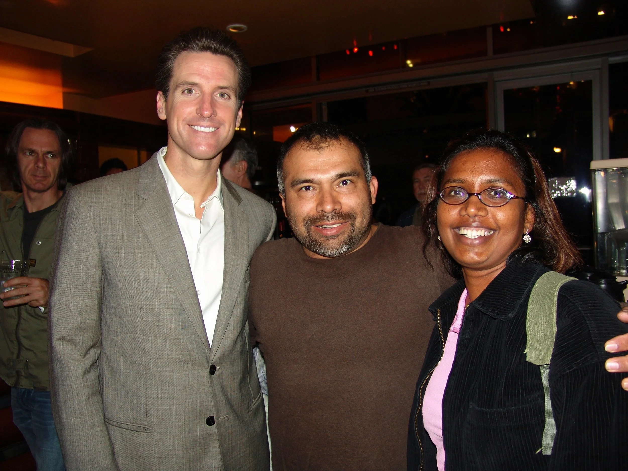 Lieutenant Governor of California Gavin Newsom, Gustavo A Yanez CFO.