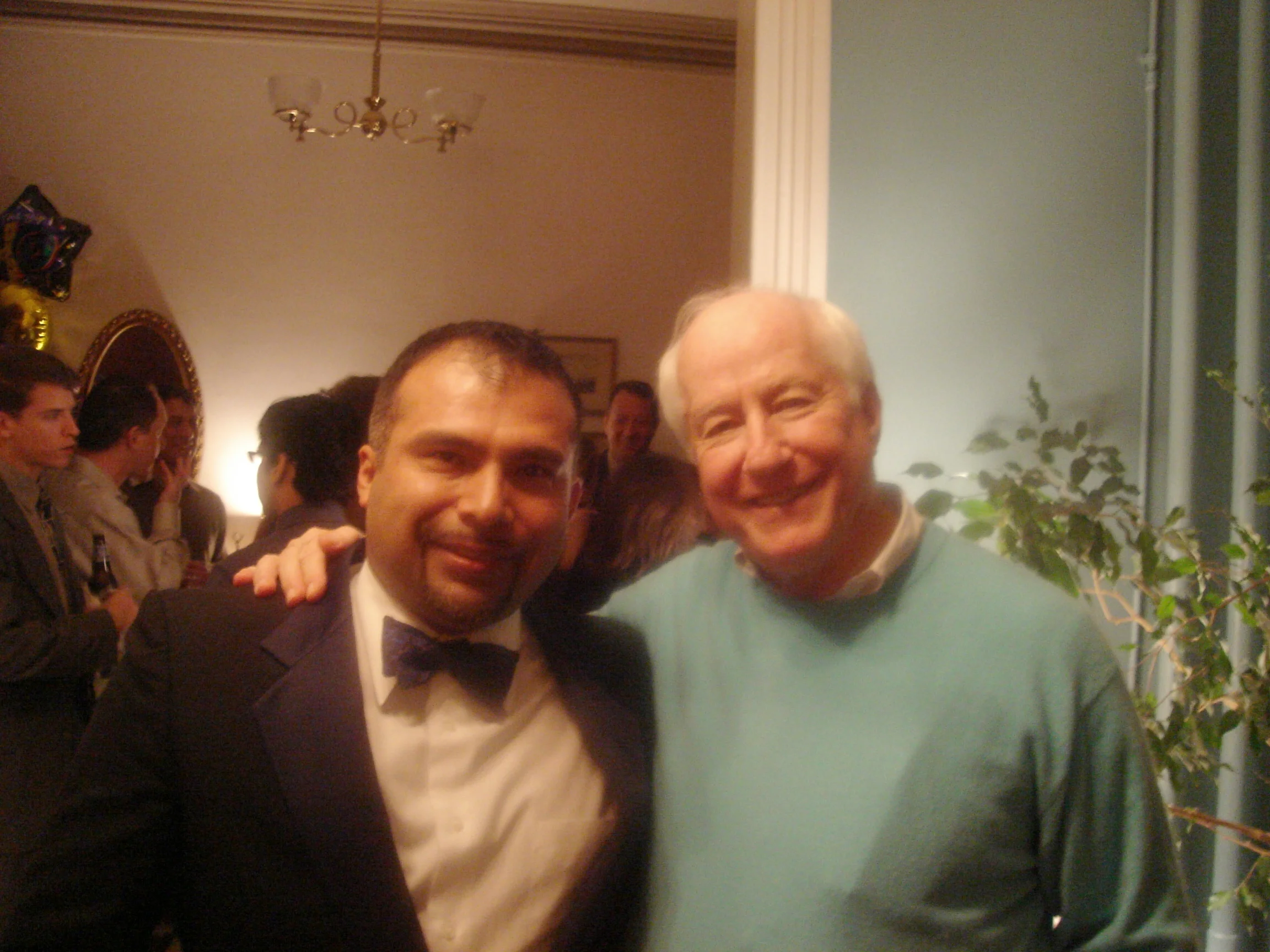Gustavo A Yanez CFO and his life long friend, and mentor, The Honorable Congressman Jim Kolbe at his retirement party, at his home in the City of Washington.