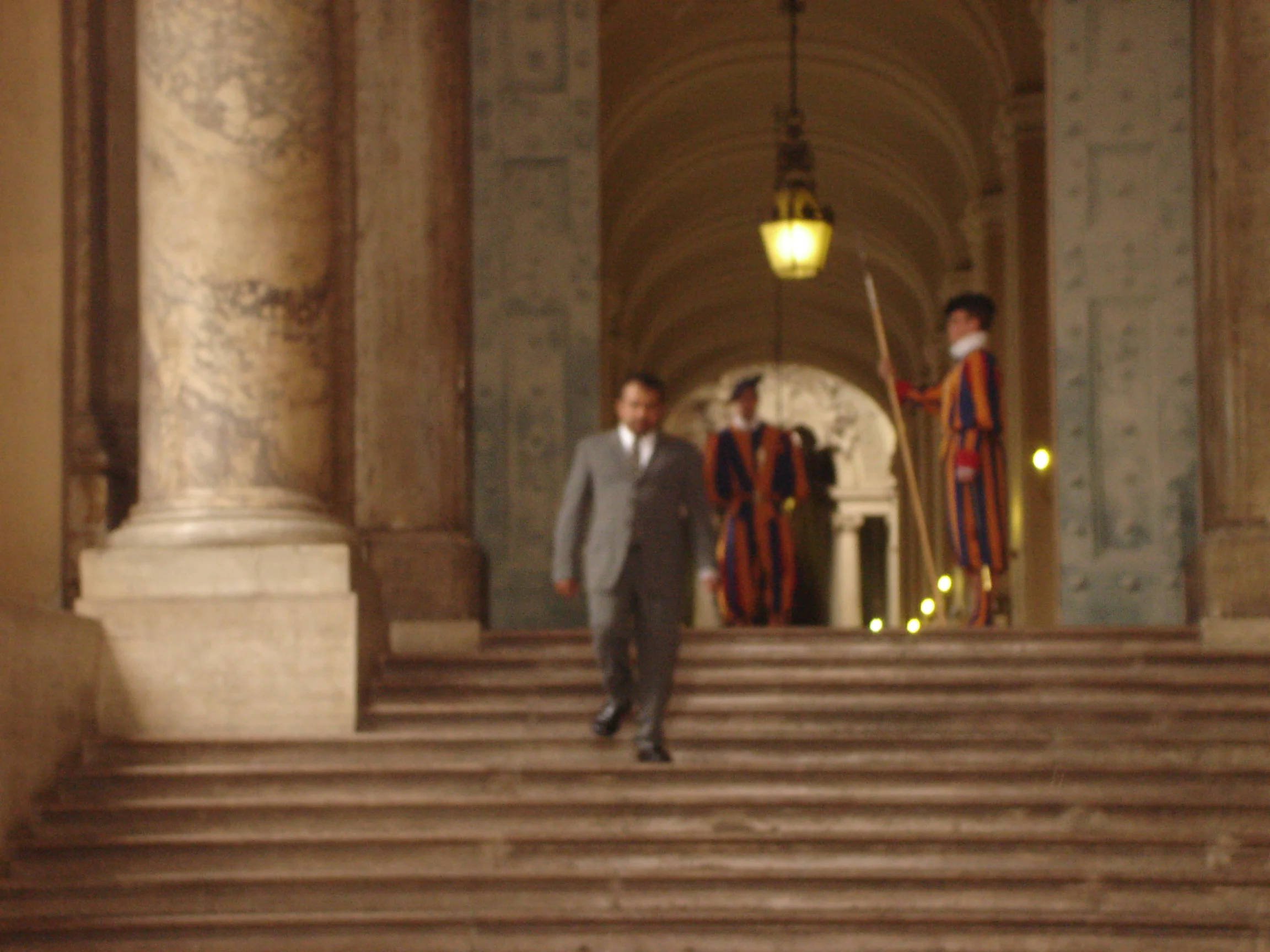 Gustavo A Yanez CFO Returning from an Audience with His Holiness The Pope at his office at the Holy See 