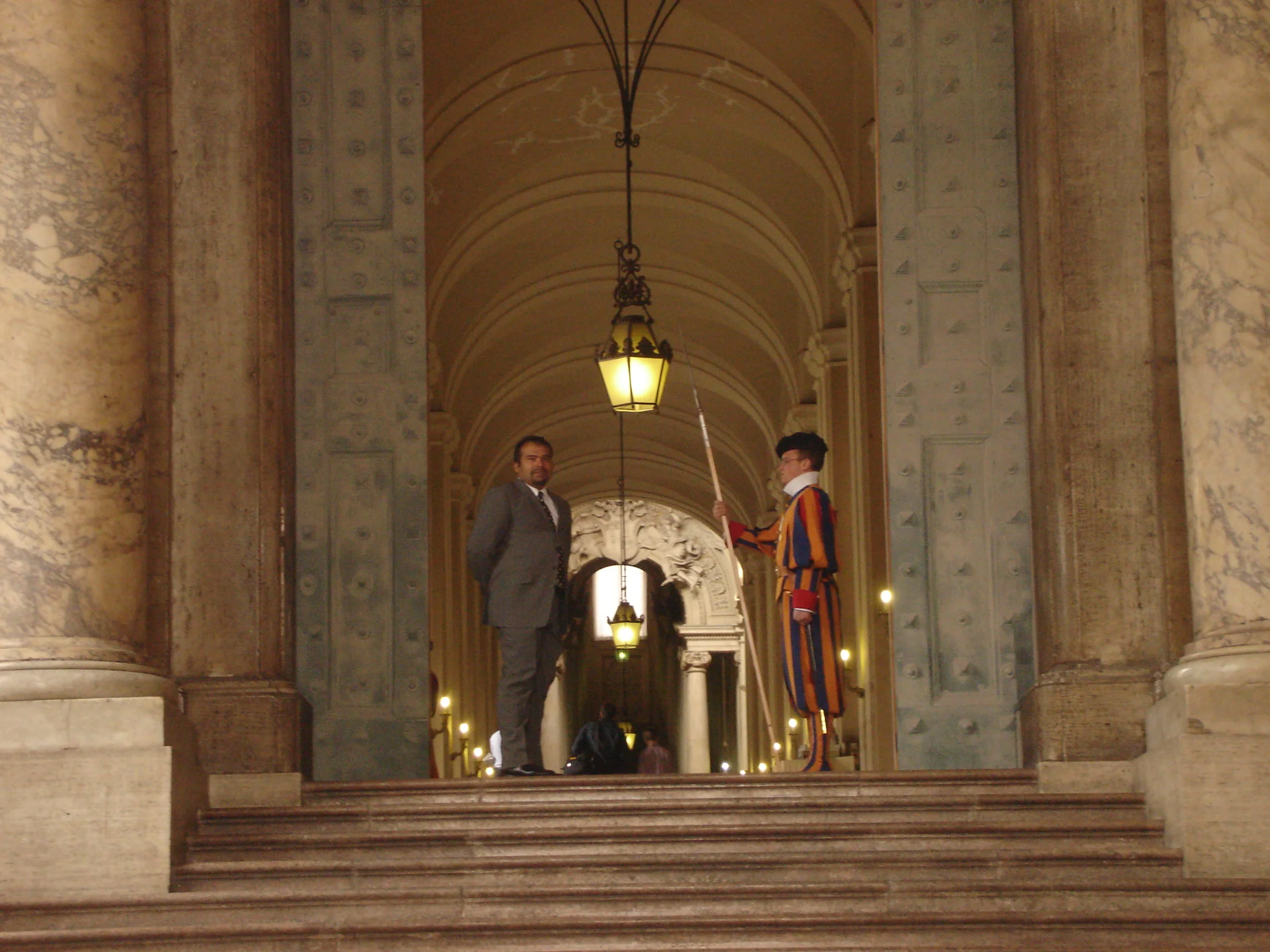 Gustavo A Yanez CFO about to have an audience with His Holiness The Pope at the Holy See  