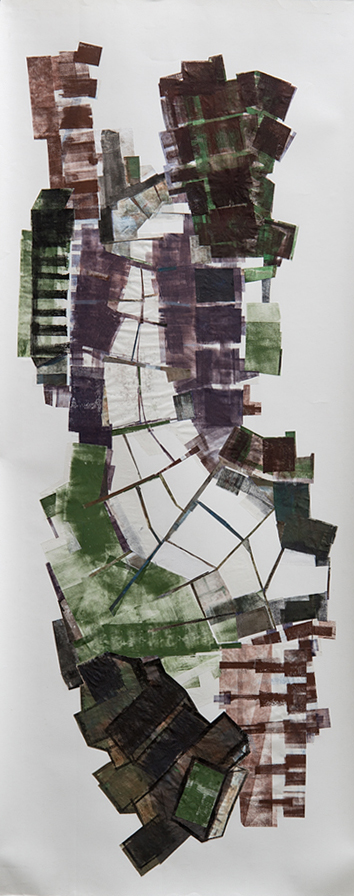 ///FRAGMENTS V / collage on Arches paper / 50-150 cm / 2016